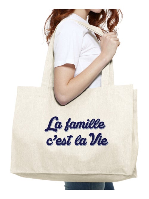 Grand cabas LA FAMILLE C'EST LA VIE - Kiabi Grand cabas LA FAMILLE C'EST LA VIE - Kiabi