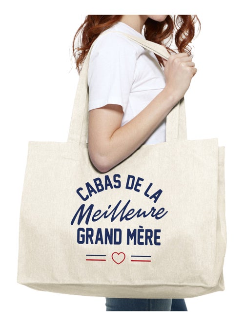 Grand cabas LE CABAS DE LA MEILLEURE GRAND MERE - Kiabi