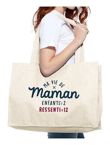 Grand cabas MA VIE DE MAMAN : ENFANTS 2 RESSENTI 12