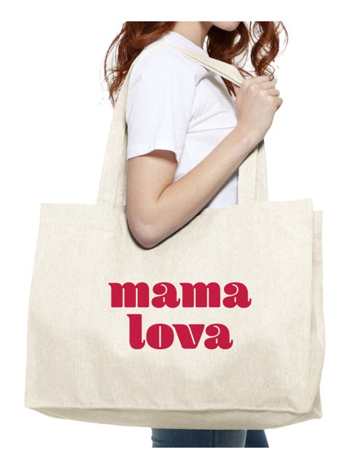 Grand cabas MAMA LOVA CŒUR ROUGE - Kiabi