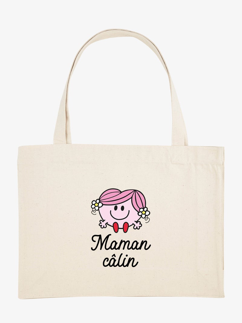 Grand cabas MAMAN CALIN COEUR Beige - Kiabi