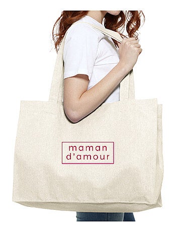 Grand cabas MAMAN D AMOUR CADRE