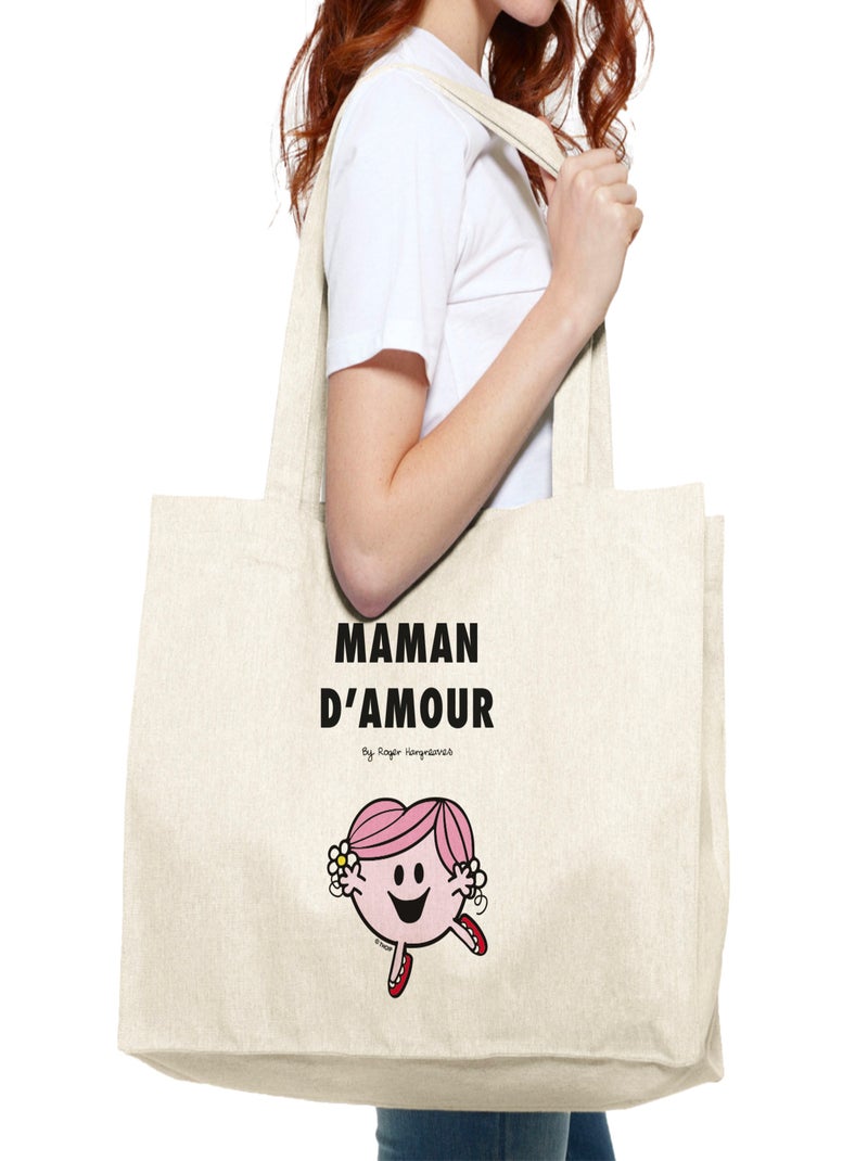 Grand cabas MAMAN D'AMOUR Beige - Kiabi