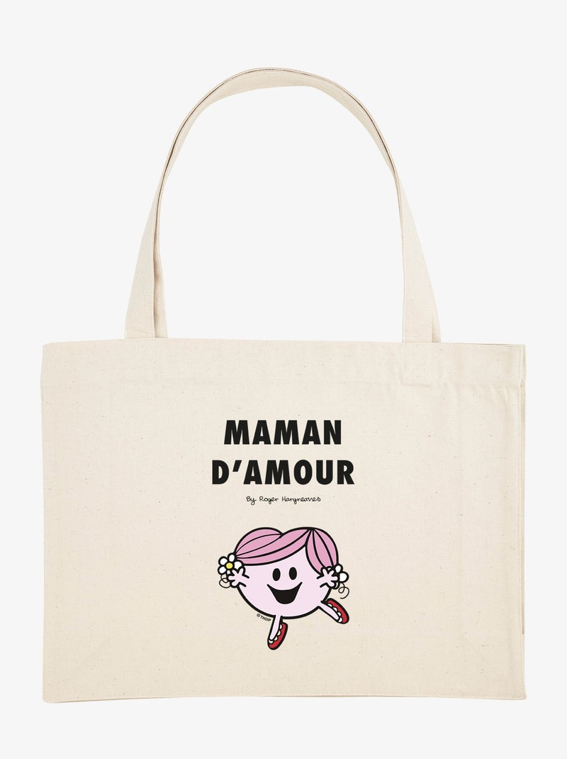 Grand cabas MAMAN D'AMOUR Beige - Kiabi