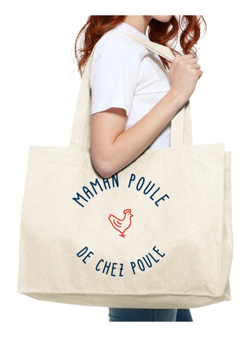 Grand cabas MAMAN POULE DE CHEZ POULE 2 MPT - Kiabi