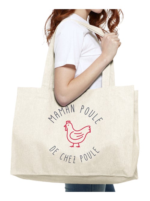 Grand cabas MAMAN POULE DE CHEZ POULE - Kiabi