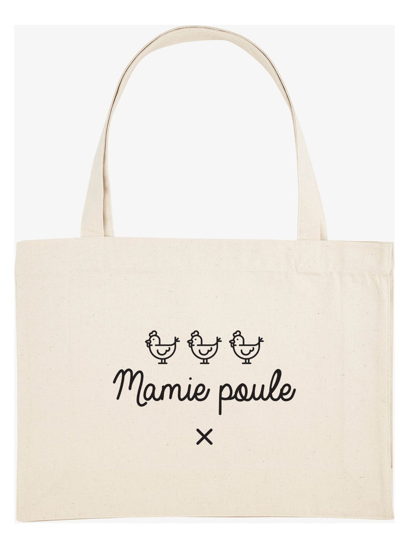 Grand cabas MAMIE POULE Beige - Kiabi