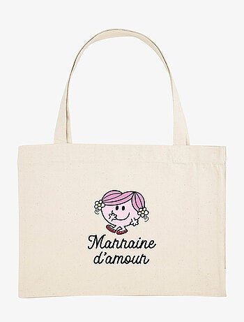 Grand cabas MARRAINE D AMOUR COEUR
