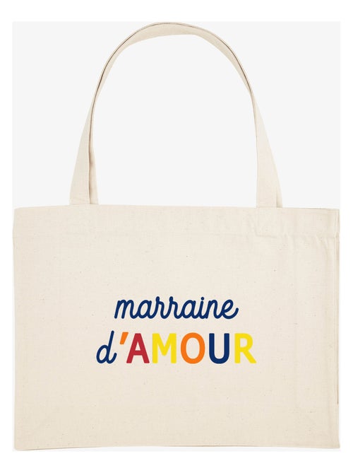 Grand cabas MARRAINE D'AMOUR COLORÉE WAF - Kiabi