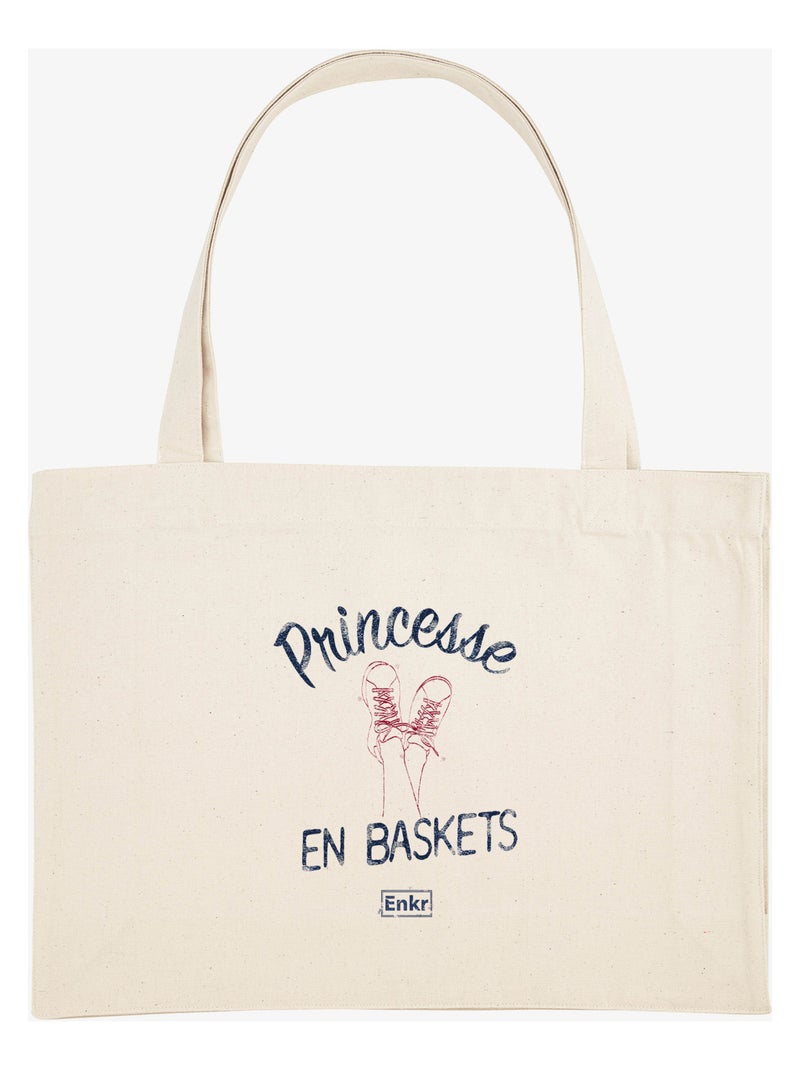 Grand cabas PRINCESSE EN BASKETS Beige - Kiabi