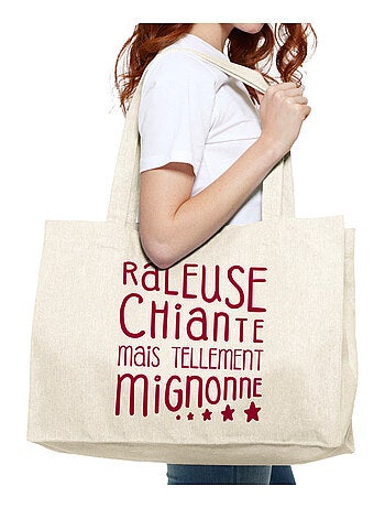 Grand cabas RÂLEUSE, CHIANTE, MAIS TELLEMENT MIGNONNE