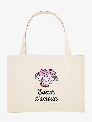 Grand cabas SOEUR D AMOUR COEUR