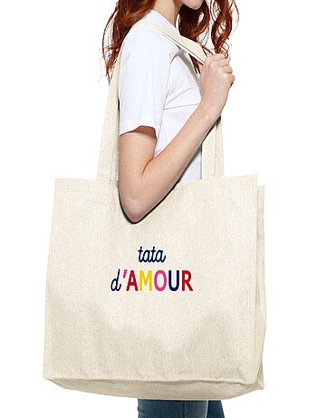 Grand cabas TATA D'AMOUR COLORÉE WAF
