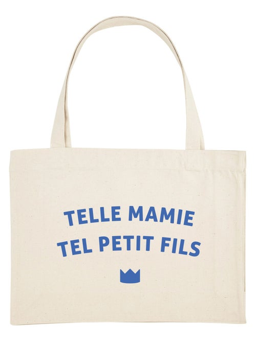 Grand cabas TELLE MAMIE TEL PETIT-FILS WAF - Kiabi