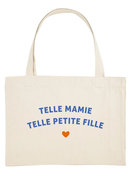 Grand cabas TELLE MAMIE TELLE PETITE-FILLE WAF - Kiabi Grand cabas TELLE MAMIE TELLE PETITE-FILLE WAF - Kiabi