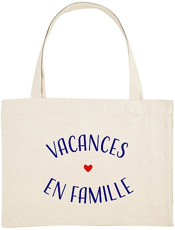 Grand cabas VACANCES EN FAMILLE