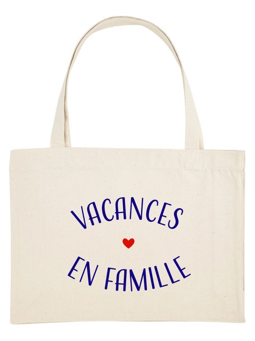 Grand cabas VACANCES EN FAMILLE - Kiabi