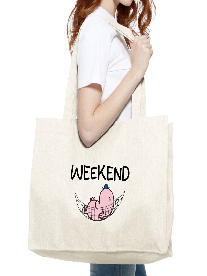 Grand cabas WEEKEND Beige - Kiabi