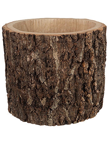 Grand cache pot en écorce de paulownia