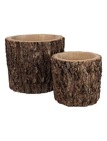 Grand cache pot en écorce de paulownia