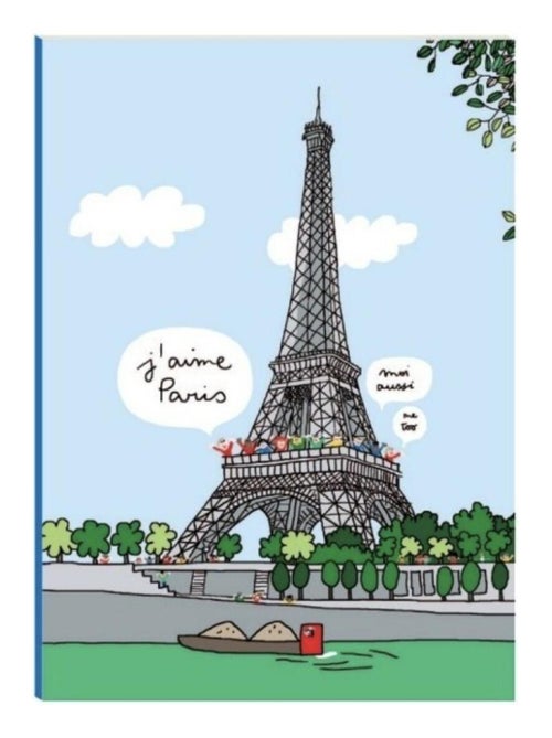 Grand cahier à rabats Paris - petit jour - Kiabi