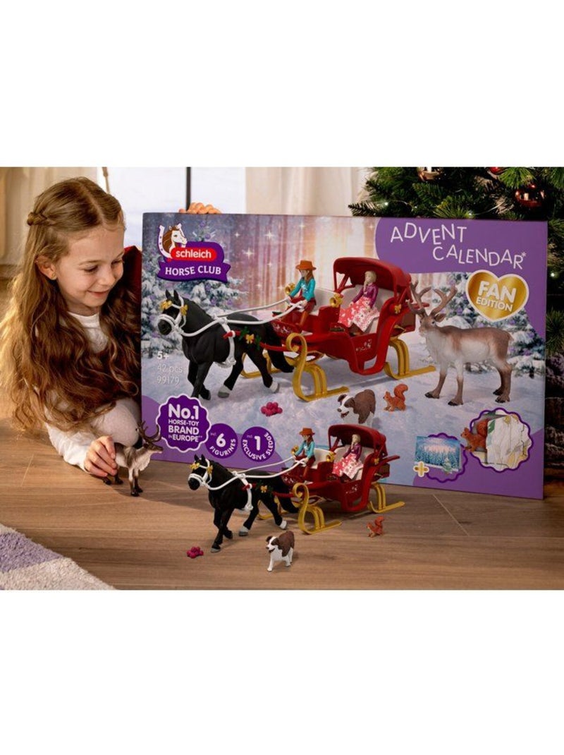 Grand calendrier de l’avent horse club 2, schleich 99179 horse club Noir - Kiabi