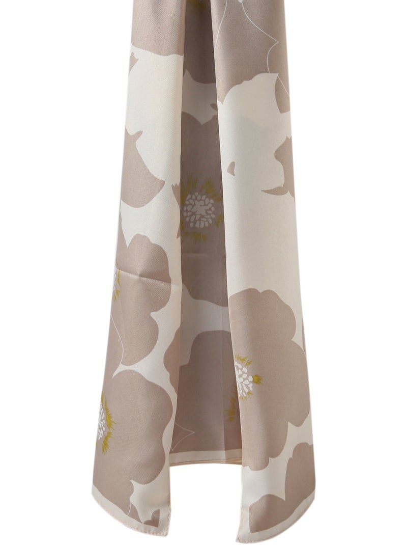 Grand carré de Soie Bigpetale Zoé Beige - Kiabi