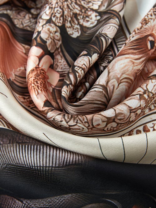 Grand carré de soie Black Panther Zoé - Kiabi