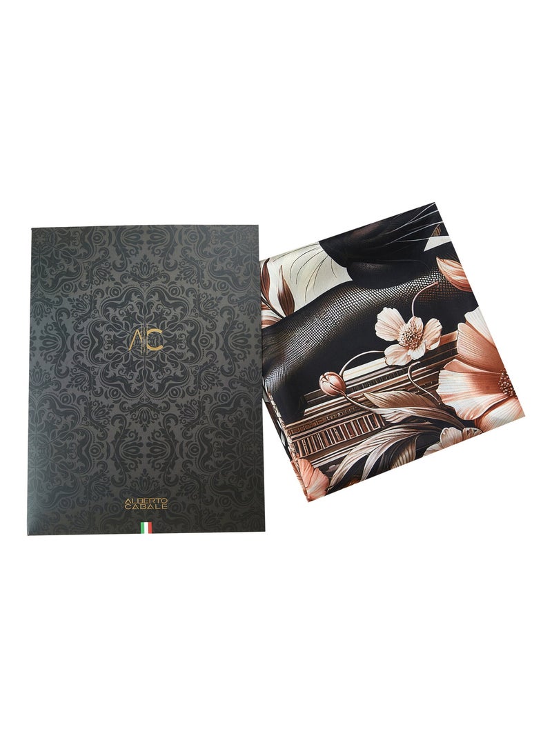 Grand carré de soie Black Panther Zoé Beige - Kiabi