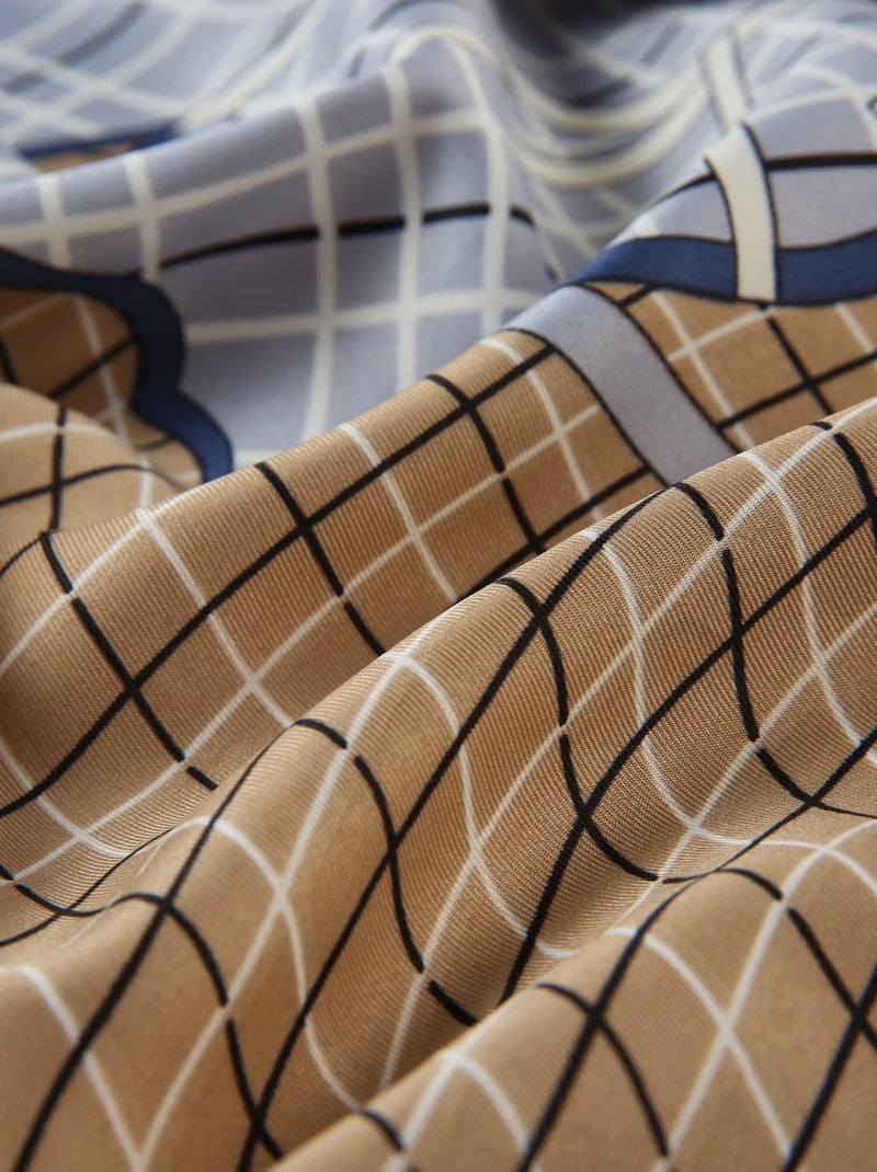 Grand carré de Soie Eleganthorse Zoé Jaune - Kiabi