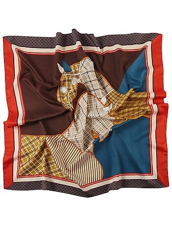 Grand carré de Soie Eleganthorse Zoé