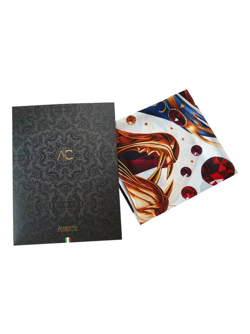 Grand carré de soie Metal Panther Zoé - Kiabi