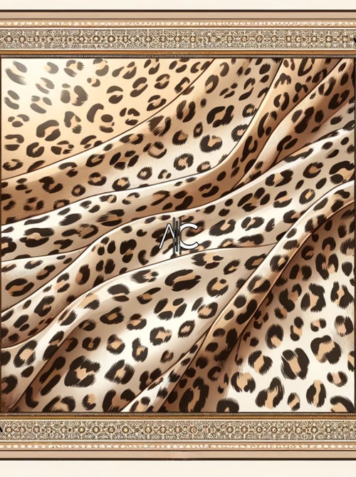 Grand carré de soie Original Leopard Zoé - Kiabi