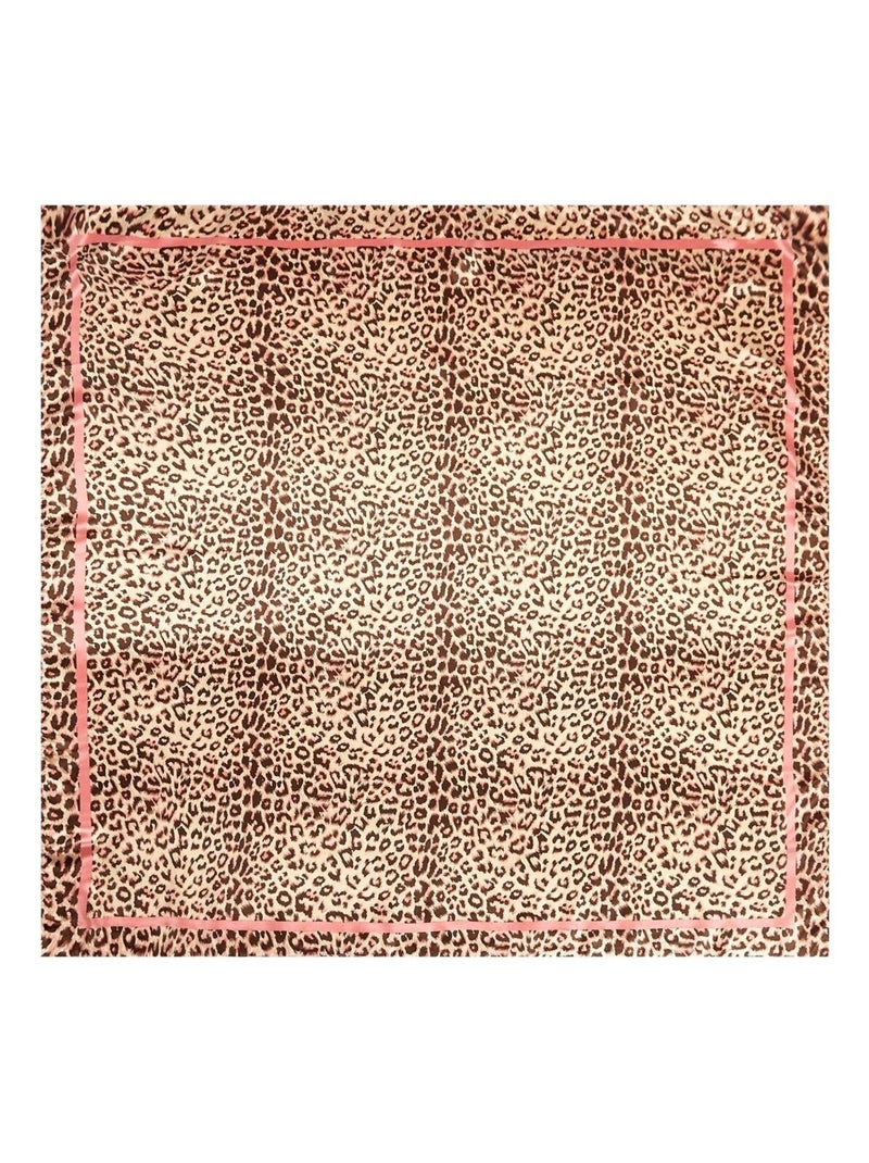 Grand carré de Soie Pink Panther Zoé Marron - Kiabi
