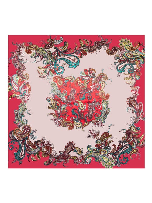 Grand carré de Soie Red Zoé - Kiabi