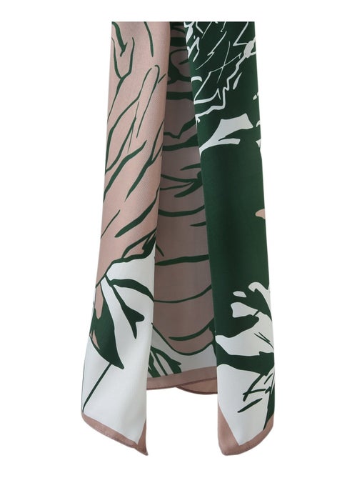 Grand carré de Soie Rose Zoé - Kiabi