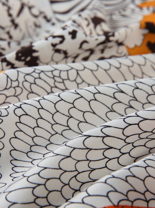 Grand carré de Soie Snake Zoé - Kiabi