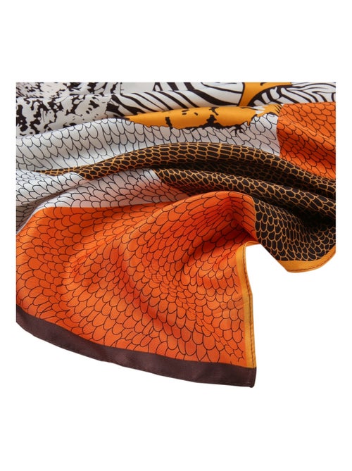 Grand carré de Soie Snake Zoé - Kiabi