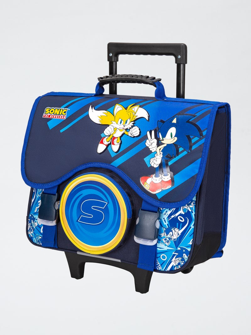 Grand cartable 'Sonic' bleu - Kiabi