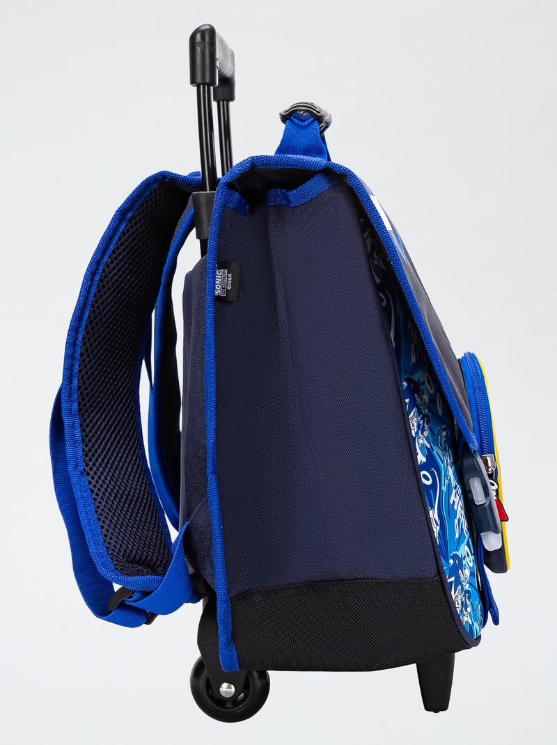 Grand cartable 'Sonic' bleu - Kiabi