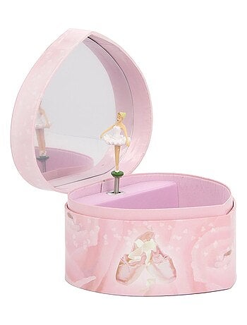 Grand Coeur Musical Ballerine Rose