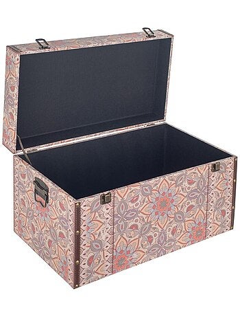 Grand Coffre de rangement Éléphant Ethnique