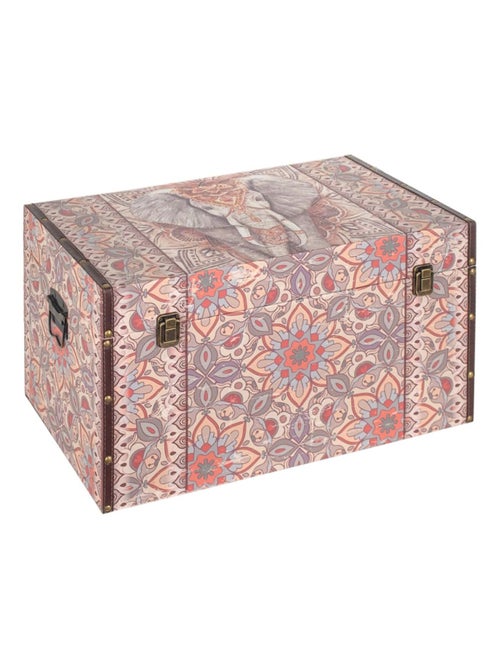 Grand Coffre de rangement Éléphant Ethnique - Kiabi