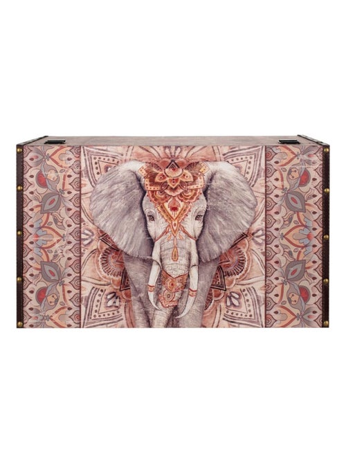 Grand Coffre de rangement Éléphant Ethnique - Kiabi