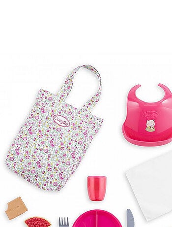 Grand coffret repas pour poupon 36/42 cm