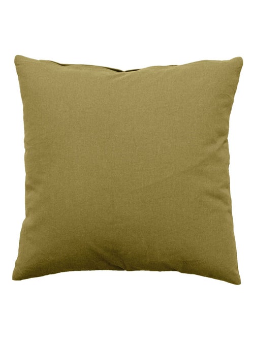 Grand coussin carré déhoussable en coton PANAMA - Kiabi