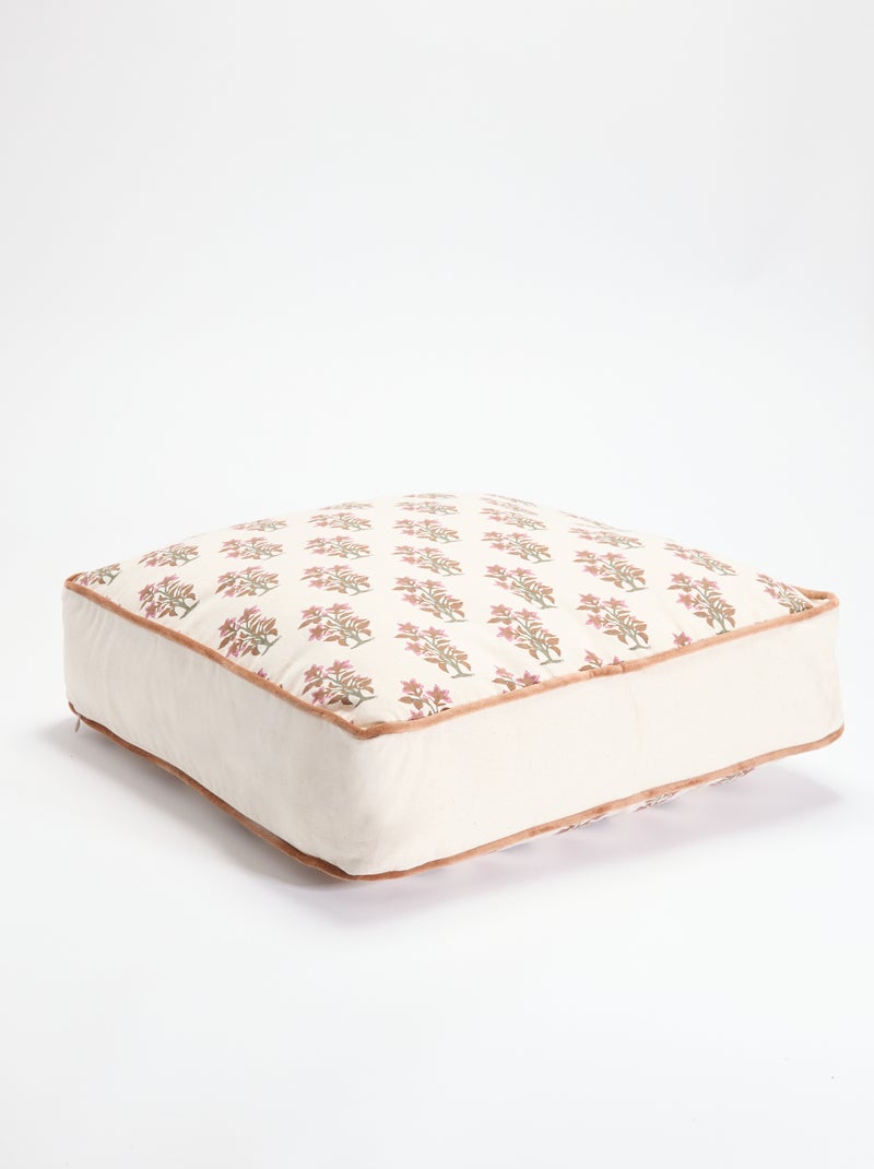 Grand coussin de sol - Kiabi Home Rose - Kiabi