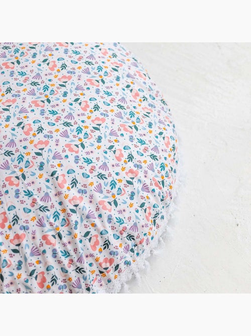 Grand coussin de sol à motif floral - Kiabi