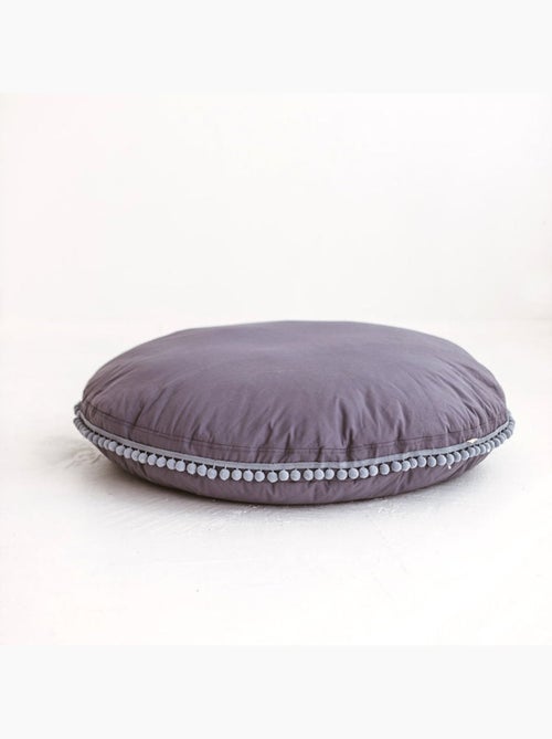 Grand coussin de sol avec pompons - Kiabi