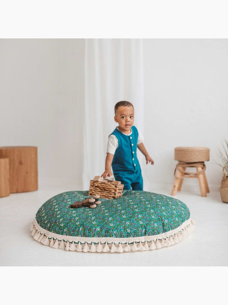 Grand coussin de sol pour coin lecture enfant Vert - Kiabi